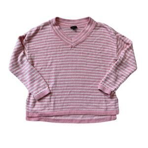 TALBOTS Pink Linen and cotton blend summer sweater, Size medium